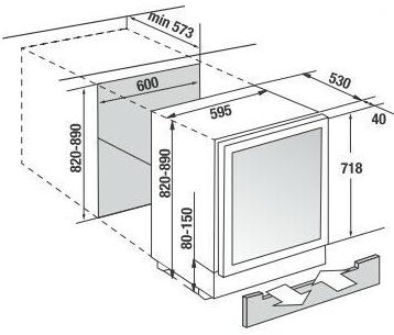 Встраиваемый винный шкаф Kuppersbusch FWKU 1800.0 S2 Black Chrome
