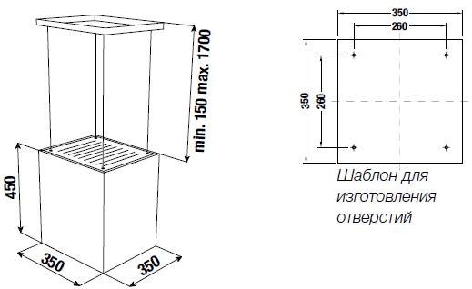 Островная вытяжка Kuppersbusch DI 3800.0 S2 Black Chrome