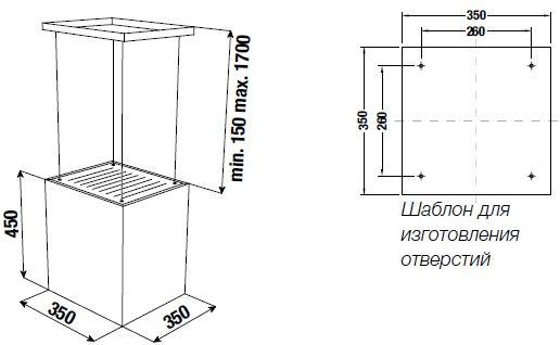 Островная вытяжка Kuppersbusch DI 3800.0 S5 Black Velvet