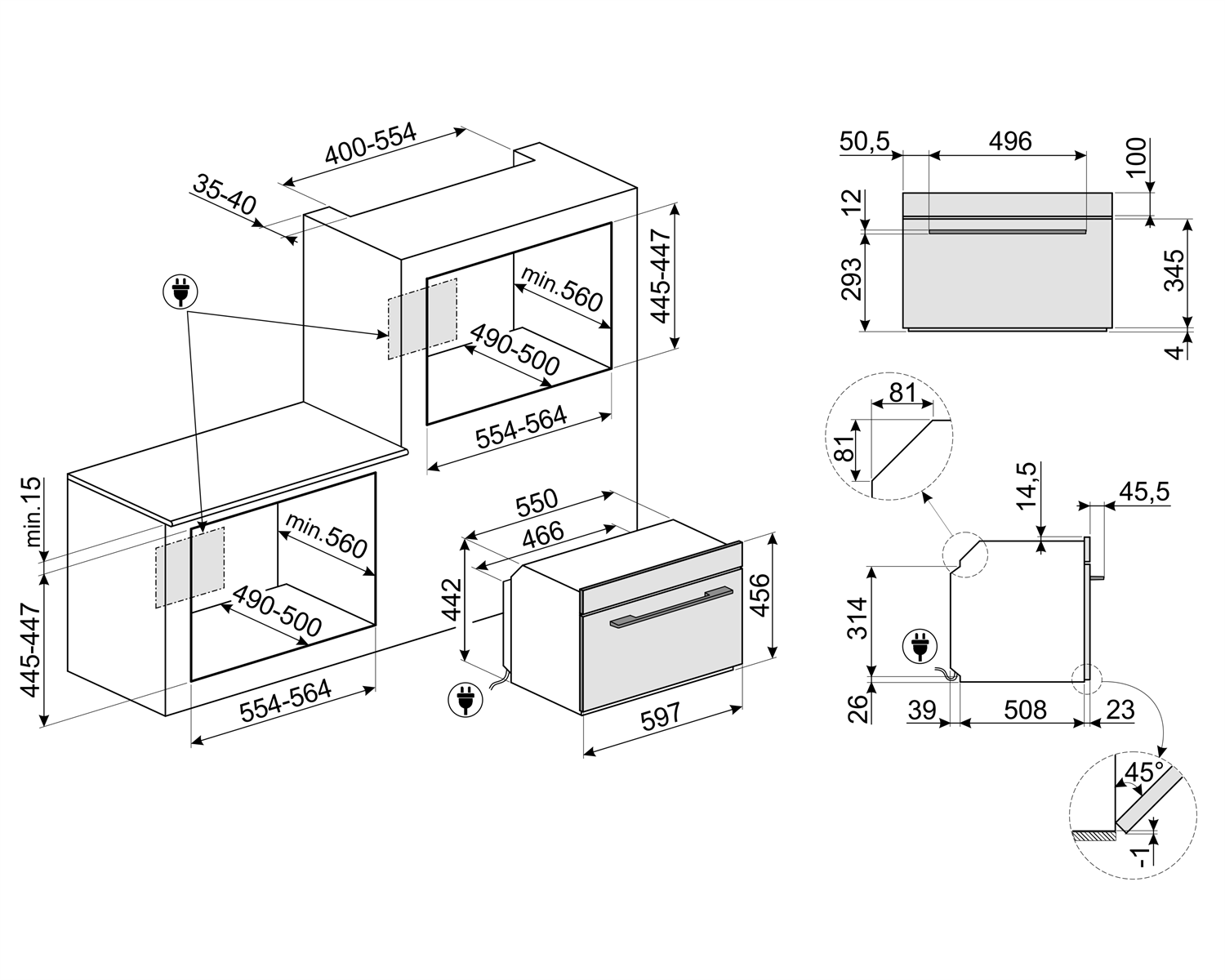 Gorenje bo6737e02bg схема встраивания