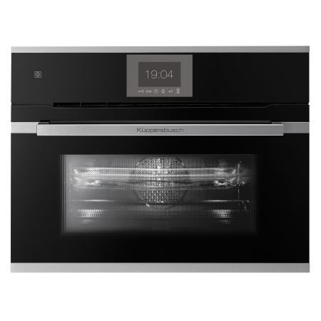 Компактный духовой шкаф с микроволнами  Kuppersbusch CBM 6550.0 S1 Stainless Steel