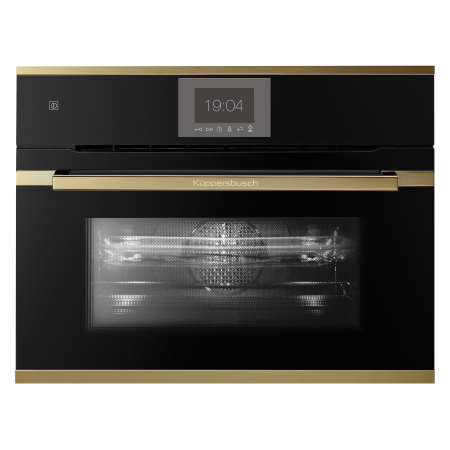 Компактный духовой шкаф с микроволнами Kuppersbusch CBM 6550.0 S4 Gold