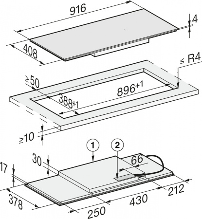 Варочная панель Miele KM7684 FL Варочная панель Miele KM7684 FL
