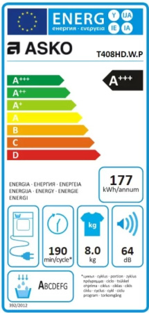 Сушильная машина Asko T408HD.W Сушильная машина Asko T408HD.W