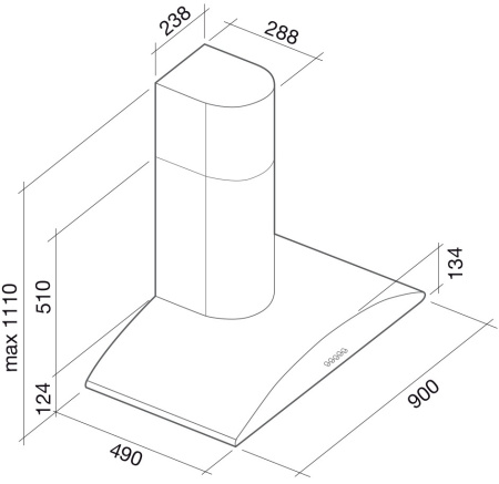 Вытяжка Falmec Elite 90 ix (800) ECP
