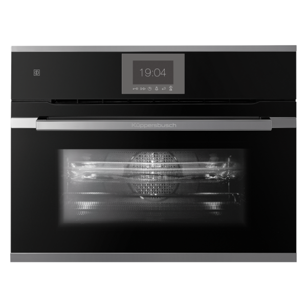 Компактный духовой шкаф с микроволнами Kuppersbusch CBM 6550.0 S3 Silver Chrome Компактный духовой шкаф с микроволнами Kuppersbusch CBM 6550.0 S3 Silver Chrome