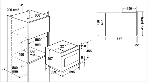 Компактный духовой шкаф с паром Kuppersbusch CBD 6550.0  Stainless steel