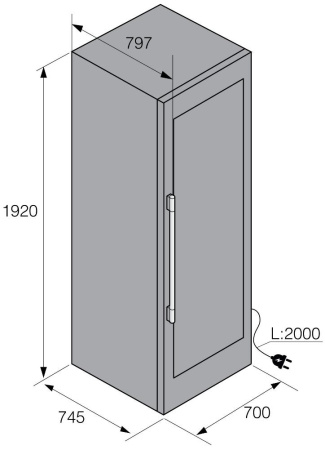 Винный шкаф Asko WCN111942G