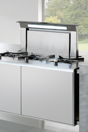 Вытяжка Falmec Down Draft 120 vetro ECP black