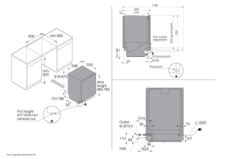 Встраиваемая посудомоечная машина Asko DSD644B/1