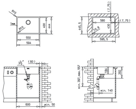 Мойка Kuppersbusch ES 550/400.0 E