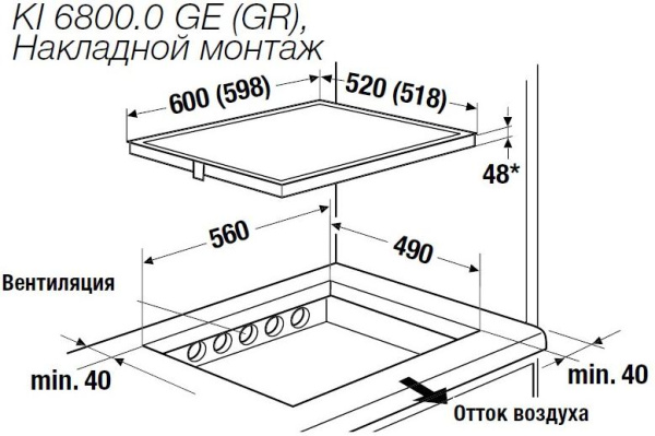 Индукционная варочная панель Kuppersbusch KI 6800.0 GE