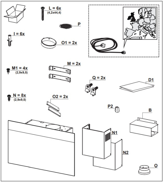 Вытяжка Faber V-AIR KL A80 Вытяжка Faber V-AIR KL A80