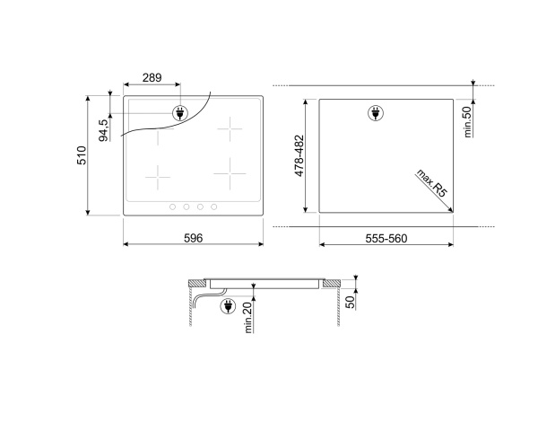 Варочная панель Smeg SI964XM
