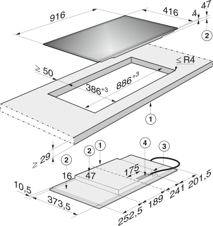 Индукционная панель Miele KM6379 FACETTE