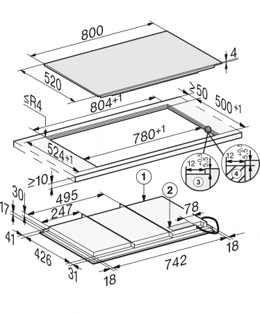 Варочная панель Miele KM7678 FL Варочная панель Miele KM7678 FL