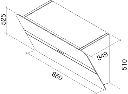 Вытяжка Falmec Flipper 85 ix (800) ECP nero