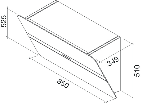 Вытяжка Falmec Flipper 85 ix (800) ECP nero Вытяжка Falmec Flipper 85 ix (800) ECP nero