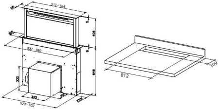 Встраиваемая вытяжка Faber FABULA EVO+WH A90