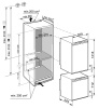 Встраиваемый холодильник Liebherr SBS 33I2 (комбинация из моделей IK 2320 и IG 1024)