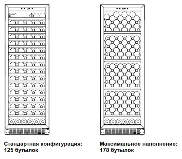 Винный шкаф Dometic C125G Wooden Beech