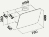 Вытяжка Falmec Tab 80 White