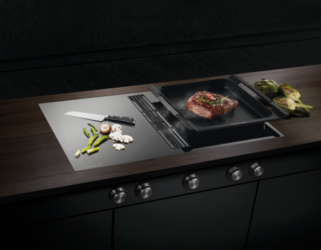 Индукционная варочная панель с вытяжкой Kuppersbusch KMI 9850.0 SR