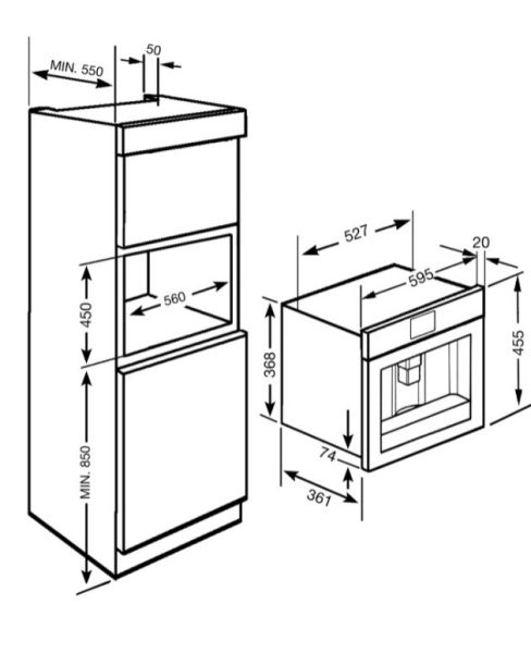 Встраиваемая кофемашина Smeg CMS8451A