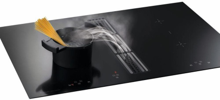 Индукционная варочная панель с вытяжкой Kuppersbusch KMI 8500.0 SR Hot Chili