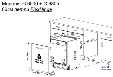 Встраиваемая посудомоечная машина Kuppersbusch G 6805.1 V
