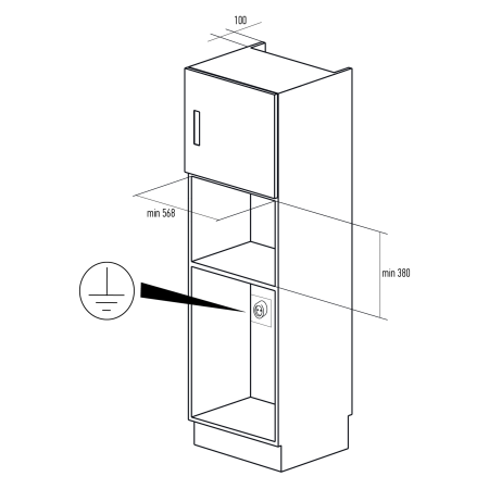 Встраиваемая микроволновая печь Kuppersberg HMW 393 B