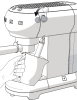Кофемашина Smeg ECF01PKEU