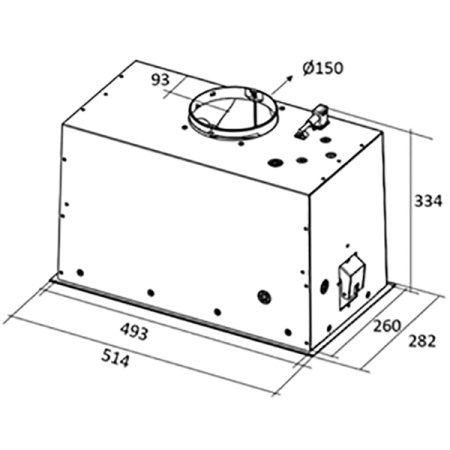 Встраиваемая вытяжка Elica LANE IX/A/52