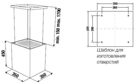 Островная вытяжка Kuppersbusch DI 3800.0 S1 Stainless steel