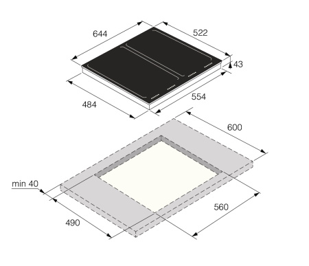 Варочная панель Asko HI1655M