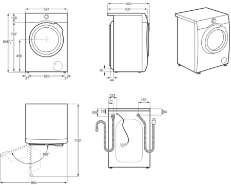 Стиральная машина AEG L9FEA69S Стиральная машина AEG L9FEA69S
