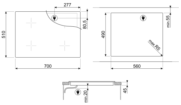 Варочная панель Smeg SI1M7733B
