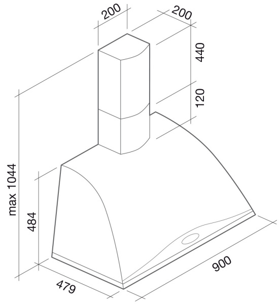 Вытяжка Falmec Ginevra Tile 90 (600) S