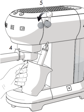 Кофемашина Smeg ECF01PGEU