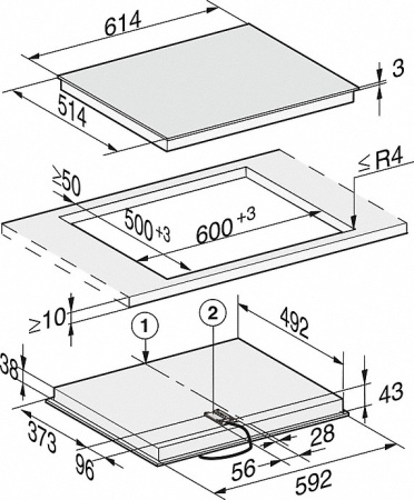 Варочная панель Miele KM 6540 FR Варочная панель Miele KM 6540 FR
