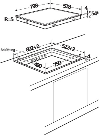 Индукционная варочная панель Kuppersbusch KI 8560.0 SR