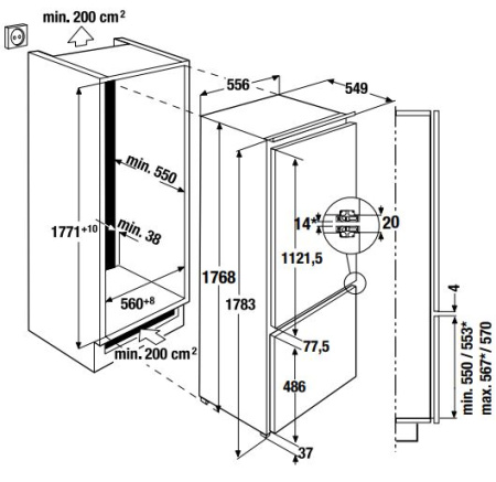 Холодильник Kuppersbusch FKGF 8800.0i