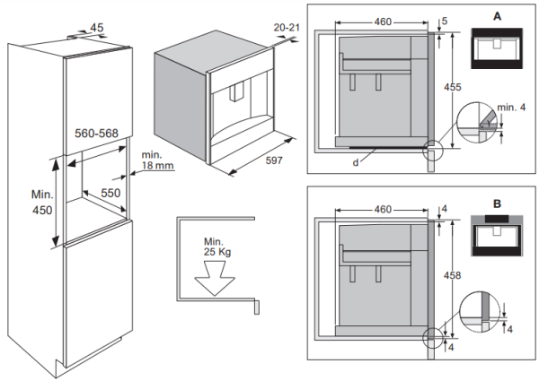 Встраиваемая кофемашина Asko CM8477B