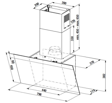 Настенная вытяжка Kuppersbusch DW 8500.0 S