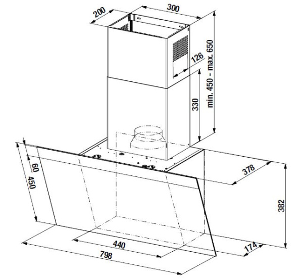 Настенная вытяжка Kuppersbusch DW 8500.0 S