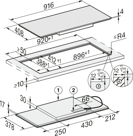 Варочная панель Miele KM7684 FL Варочная панель Miele KM7684 FL