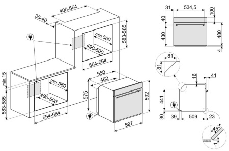Духовой шкаф с паром Smeg SO6302S3PX