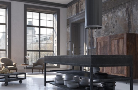 Вытяжка Faber CORINTHIA ISOLA EV8P DG MATT/CONCRETE A37